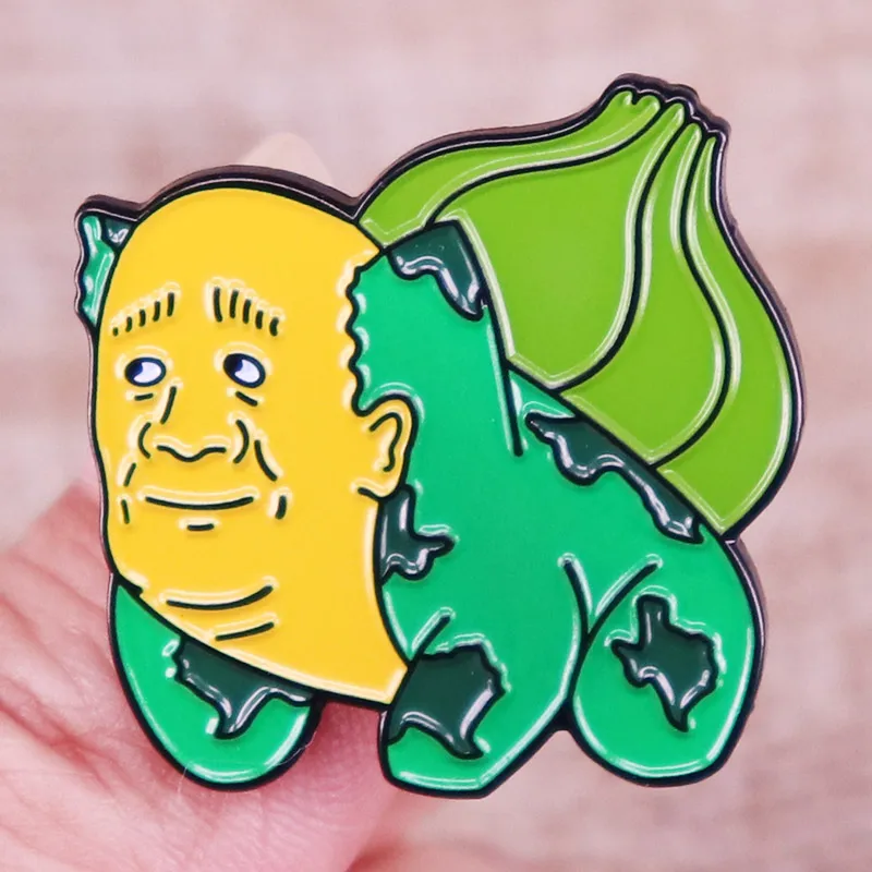 Эмалированные булавки BillBasaur King Offf The Hill Pokemoon булавка на лацкан рубашка бриллианты
