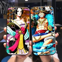 one piece anime phone case for huawei honor 10 v10 10i 10 lite 20 v20 20i 20 lite 30s 30 lite pro carcasa liquid silicon black