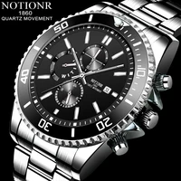 luxury brand mens business watches fashion men sports waterproof stainless steel quartz watch luminous clock relogio masculino