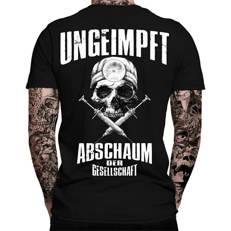 

New Summer Skull T Shirt Men 3d Print Men's Skull T Shirt Crew Neck Short Sleeve Oversized Tops Tee Shirt Homme Camiseta Hombre