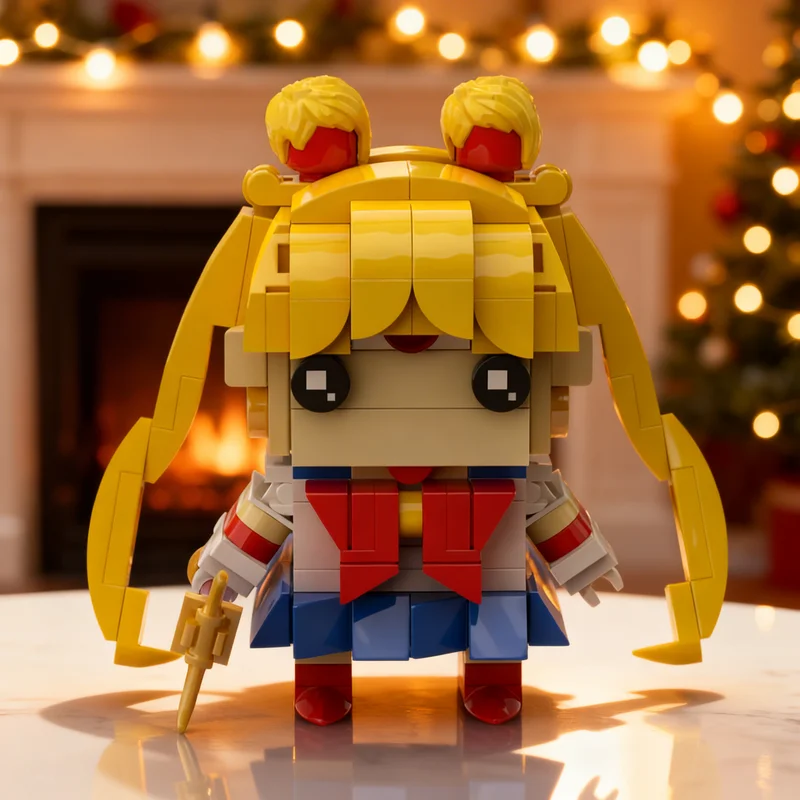 178 деталей MOC Морской кролик Цукино BrickHeadz, модель из строительных блоков, коллекция игрушек, конструктор, 3D-идея, креативный подарок на день рождения (art.: 3920dcc6510c5) - 3920dcc6510c5