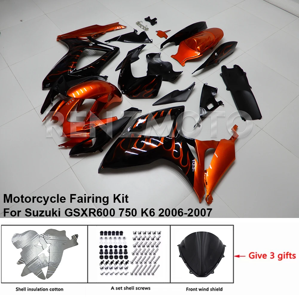 Обтекатель для мотоцикла Suzuki GSX-R600 R750 2006 2007 K6 комплект пластиковых аксессуаров