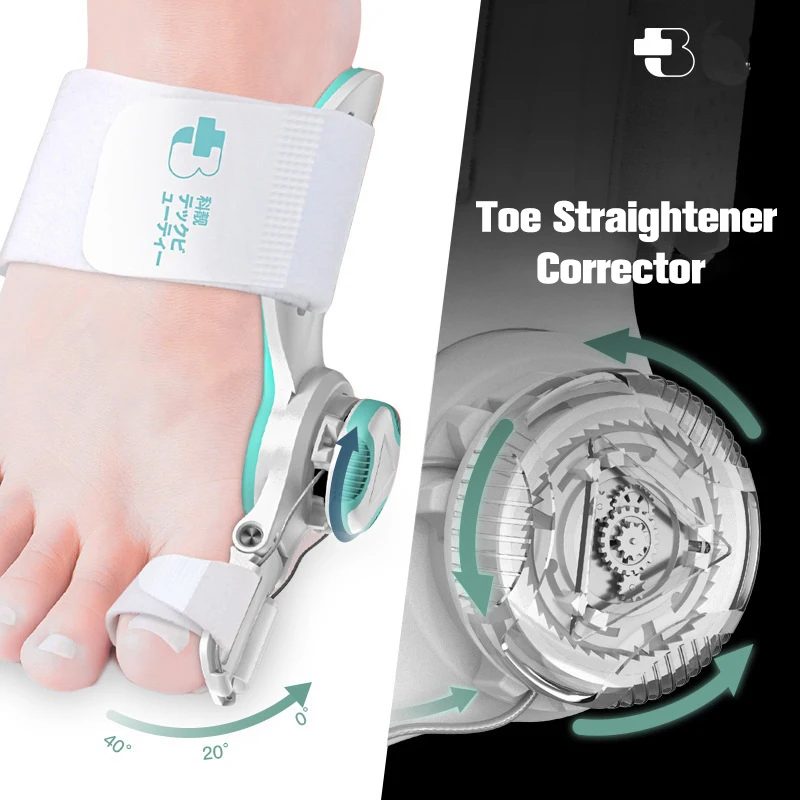 

1PC Bunion Splint Big Toe Straightener Corrector Adjustable Knob Hallux Valgus Correction Orthopedic Supplies Pedicure Foot Care