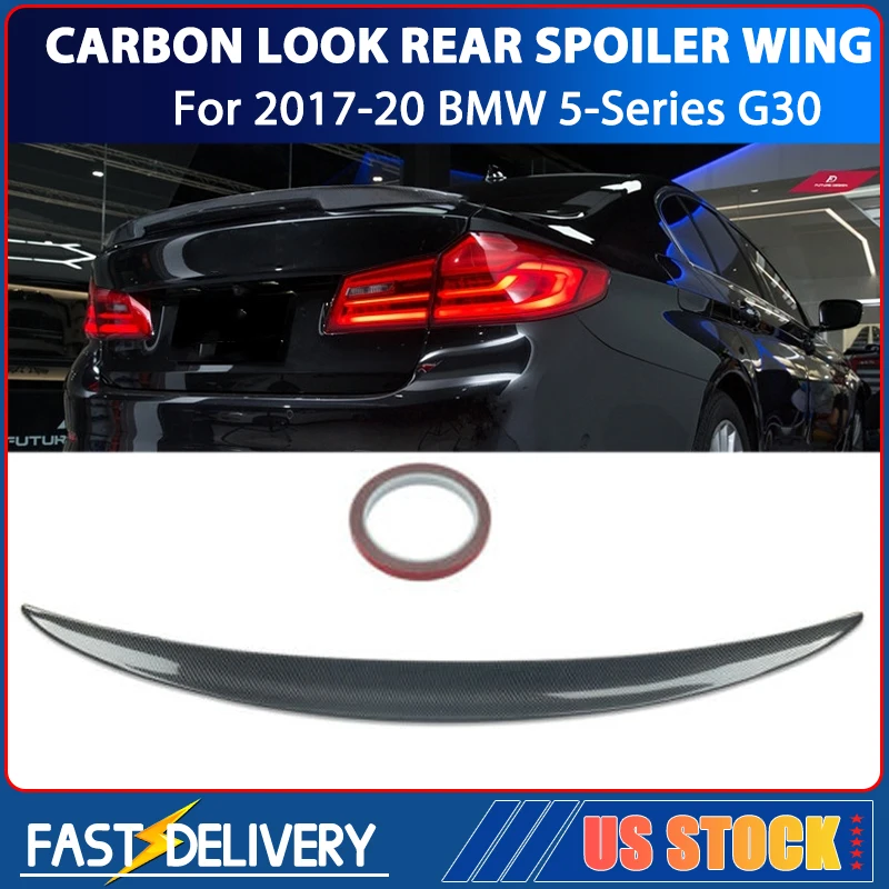 

Gloss lyblack задний спойлер для багажника, задний спойлер для Bmw G30, стильное крыло для Bmw G30, задний спойлер на крышу 5 серии 17-19