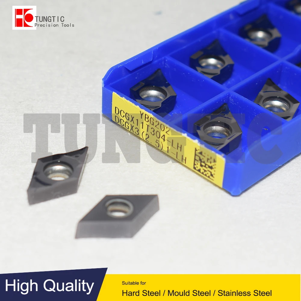 DCGX11T304-LH YBG202 YD101 DCGX (2 5) 1-LH твердосплавные Токарные режущие инструменты позитивная