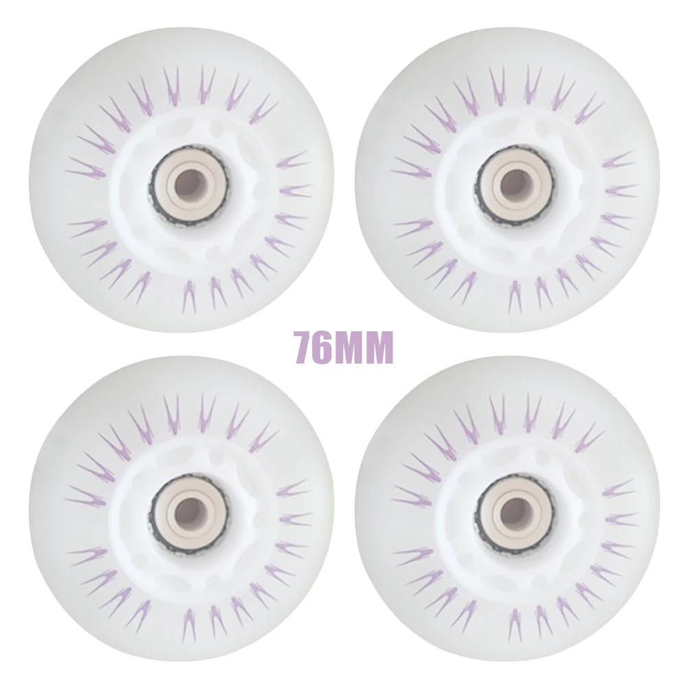 

4pcs 90A Inline Roller High Hardness Colorful Luminous Sliding Flashing Skate Wheels Gift LED Light Indoor Outdoor