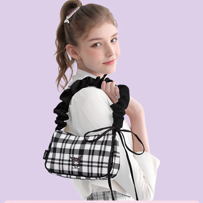 

Kawaii Sanrioed Kuromi My Melody Cinnamoroll Baguette Underarm Bag Satchel Portable Gift Bag Female Sanrio Accessories for Women