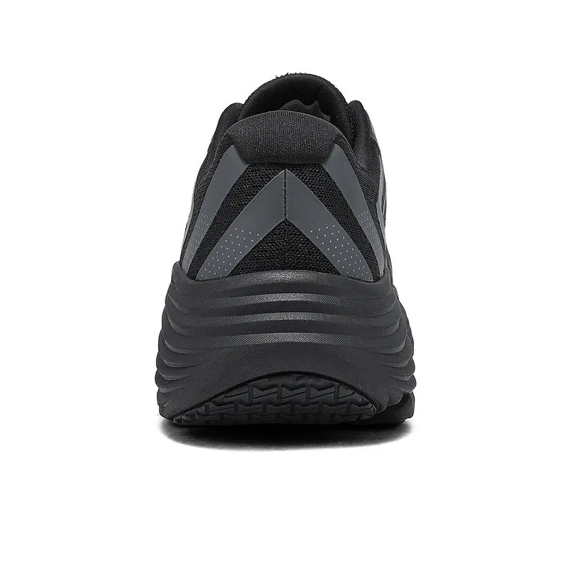 Фото Новые мужские кроссовки Skechers 220614‑BBK, полностью черные, с толстой амортизирующей подошвой, дышащие, легкие, спортивные, для пар. №5