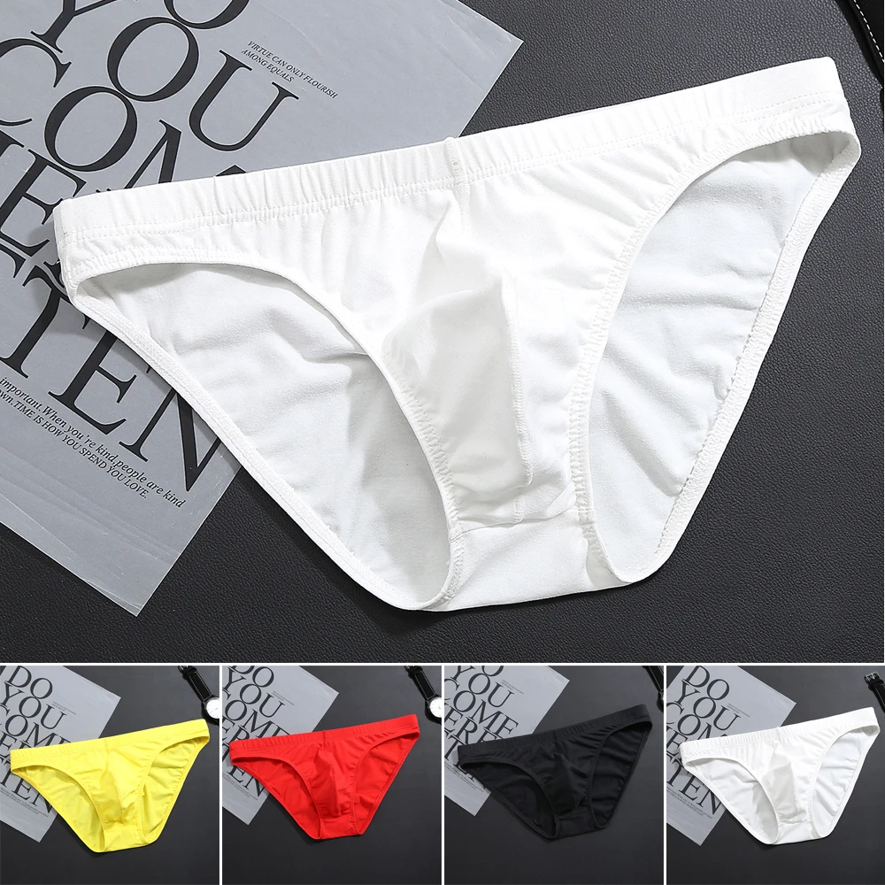 

Men's Sexy Comfortable Breathable Low-rise U-convex Briefs Underwear Underpants Comfortable Men Lingerie new