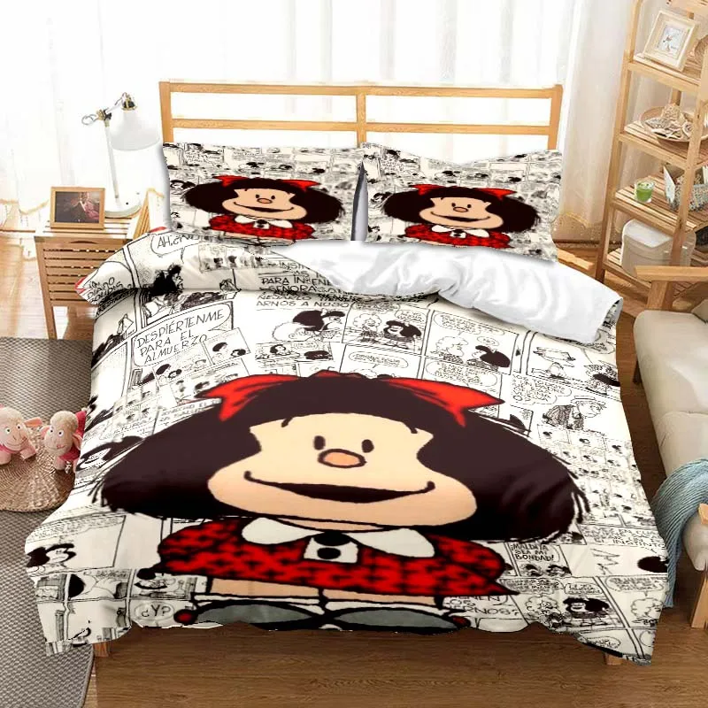 Комплект постельного белья Mafalda из мультфильма Quino Comics пододеяльник для взрослых