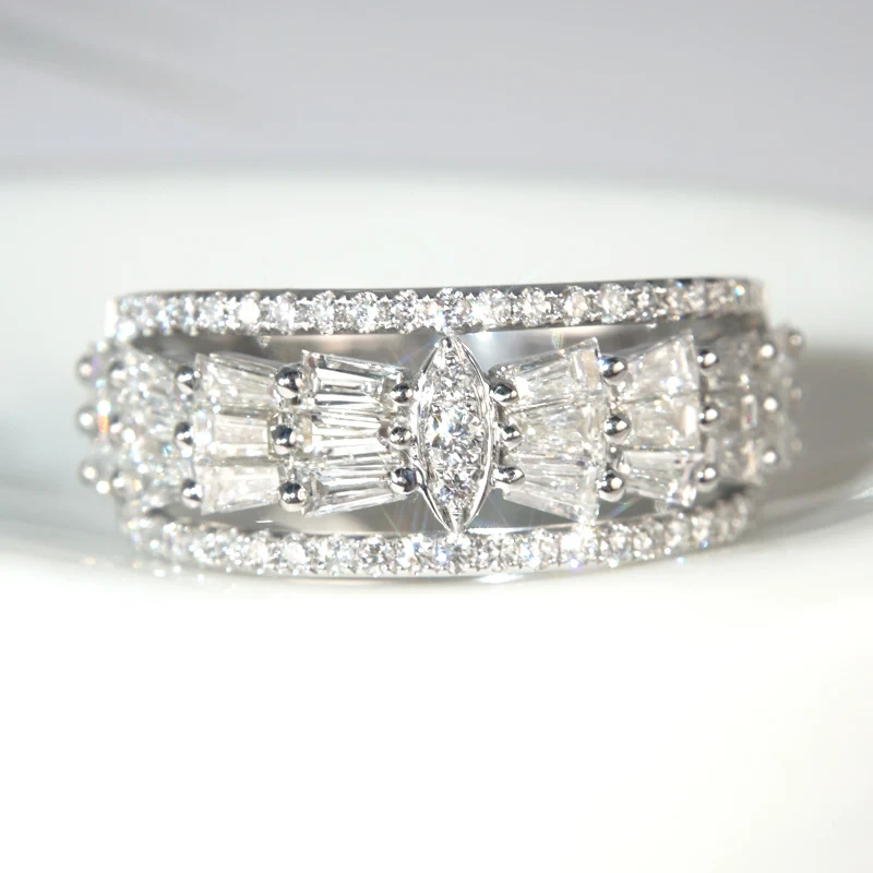 

Trendy Cubic Zirconia Rings for Women Elegant Bride Proposal Wedding Bands Anniversary Party Engagement Ring Luxury Jewelry Gift