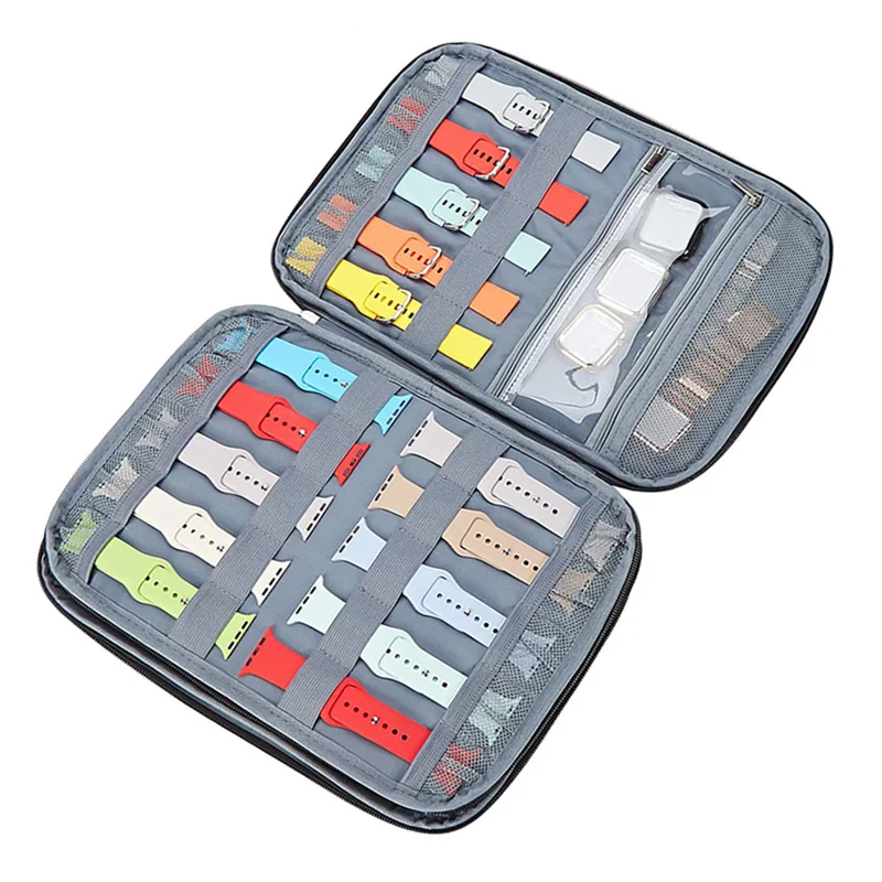 Professinal Portable Watch Organizer for Apple Watch Strap Travel Carrying Case Watchband Storage Bag Pouch Watch Bags