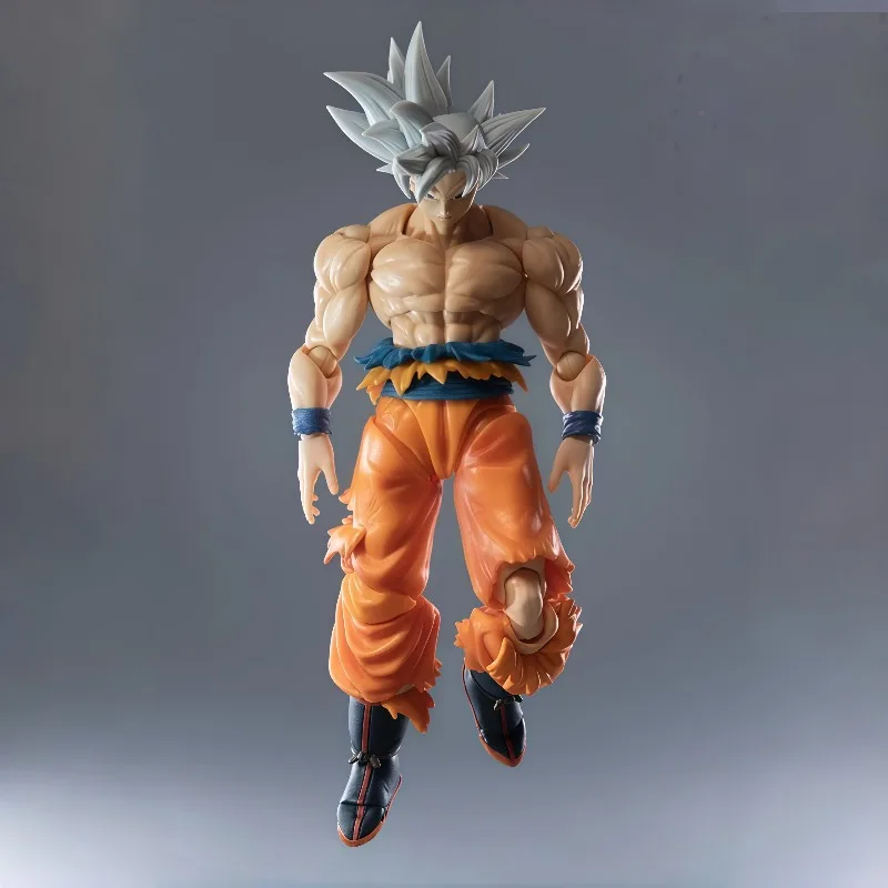 Фото Оригинальная коллекционная фигурка Bandai SHFiguarts Dragon Ball Super Son Goku Ultra Instinct с подвижными суставами, подарок в коробке №4