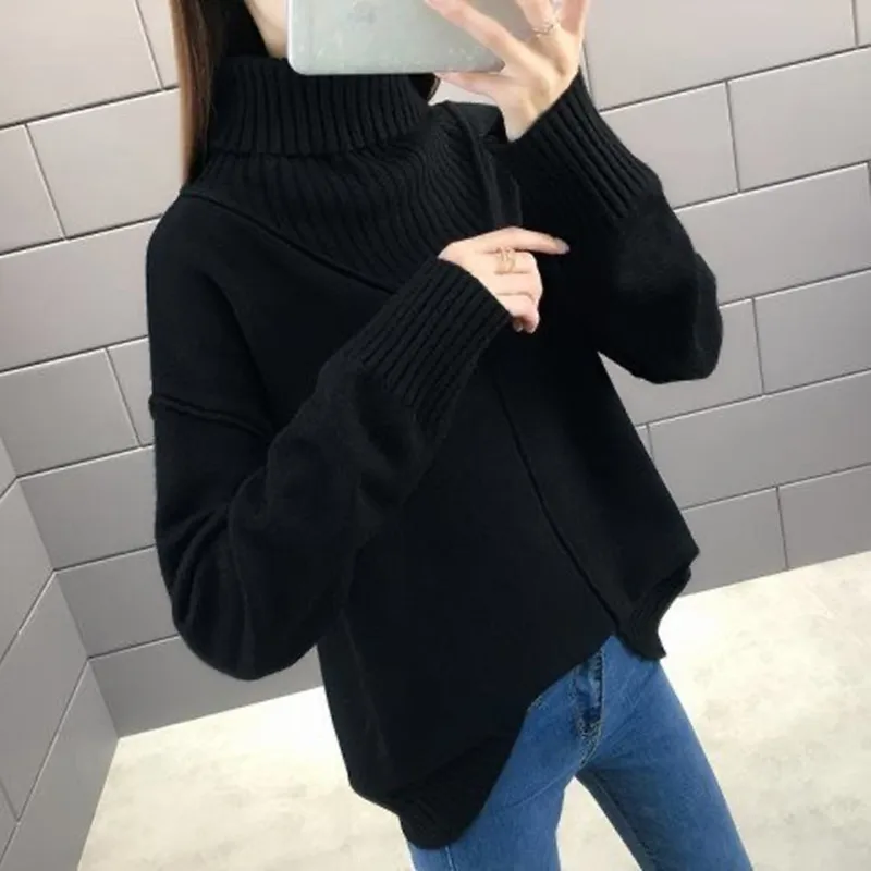 Свитера и пуловеры женские зимние 4 цвета свободные плотные теплые - купить по