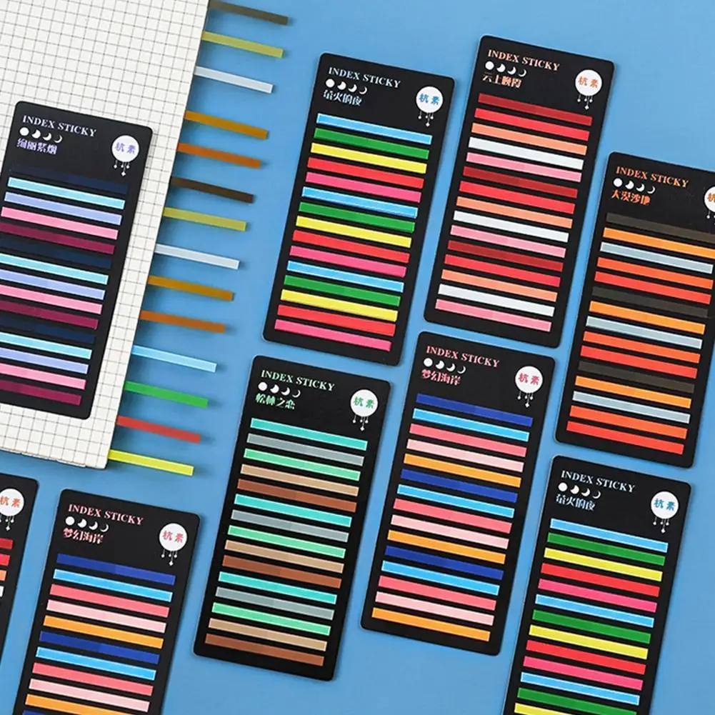 

300 листов, блокнот для записей радужного цвета, клейкие блокноты, школьные канцелярские принадлежности, заметки для студентов, милые канцел...