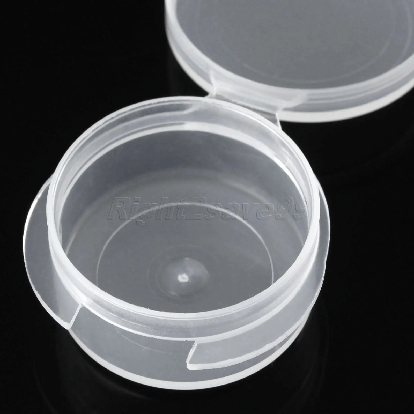 10 штук косметических баночек с кнопкой 5 г, прозрачная пластиковая коробка, мини Q маленький горшочек, герметичная пустая кремовая контейнерная пробка для макияжа, образцовые бутылочки.