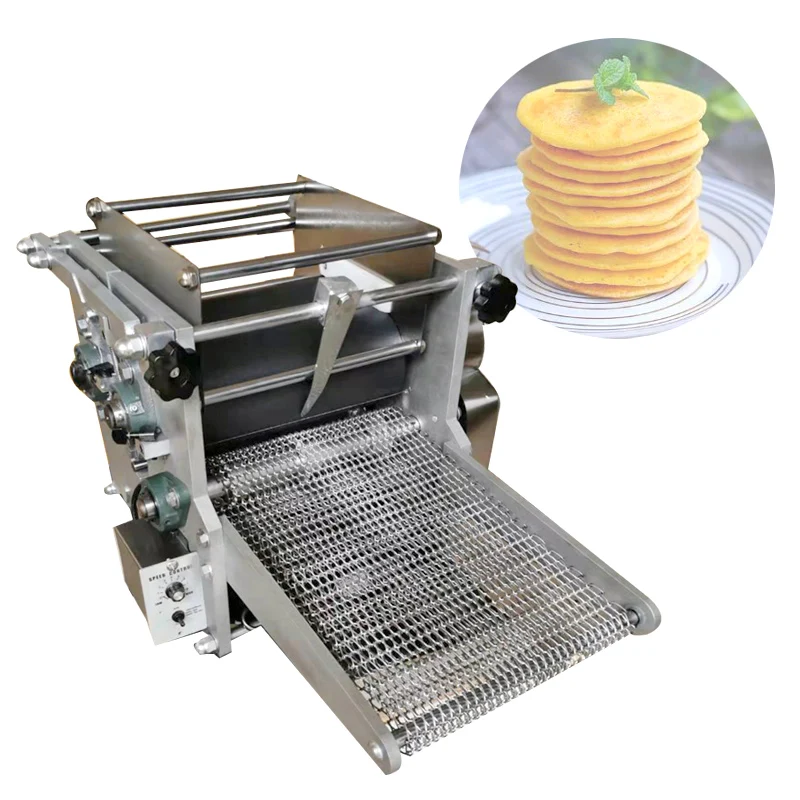 

HBLD Multifunctional Corn Tortilla Roller Pancake Machine Electric Commercial Automatic Dumpling Wraaper Flour Making