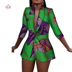 Новинка, женский костюм, яркая африканская одежда из 100% хлопка, комплект из 2 предметов, Женская африканская одежда WY3492