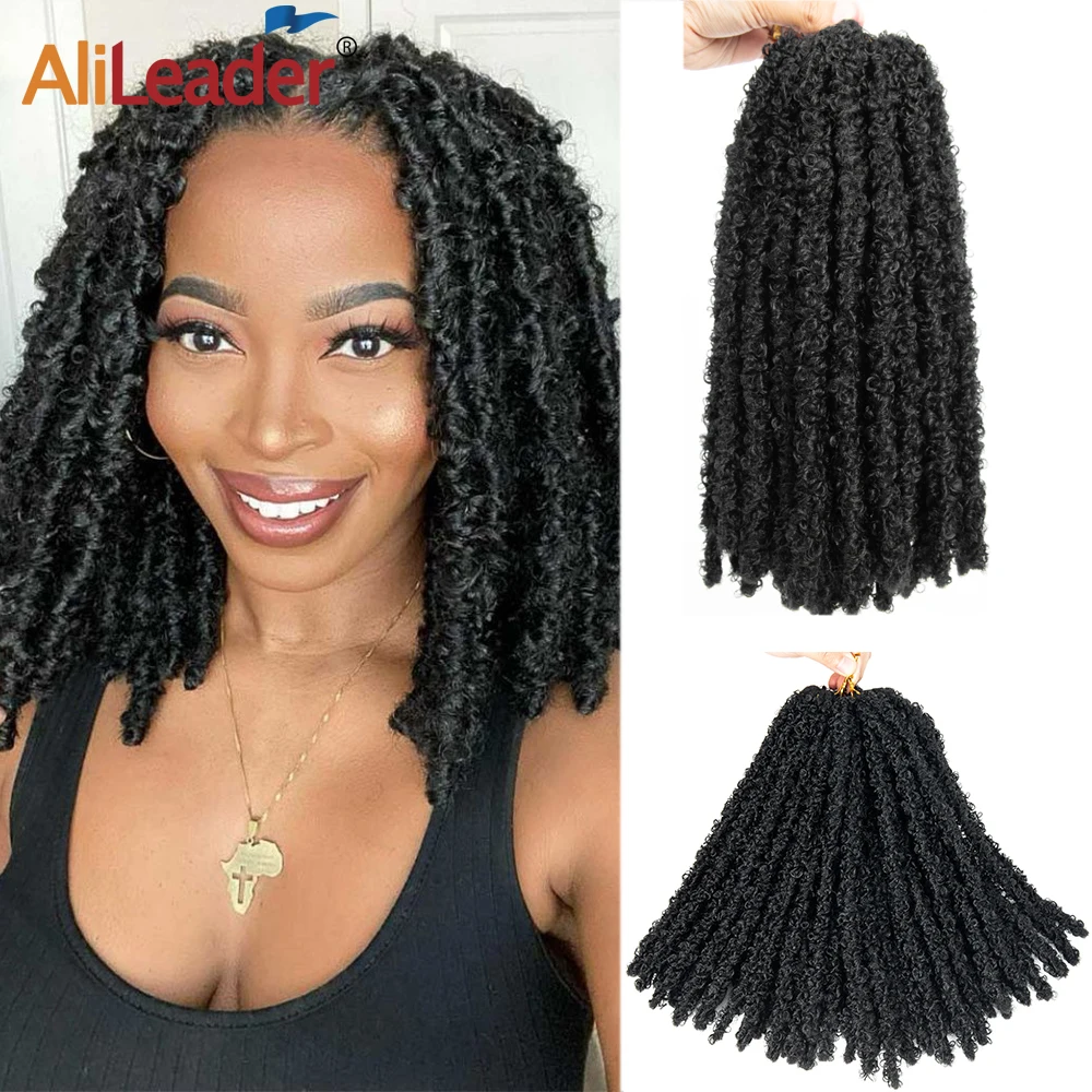 

12"18"24"30Inches Butterfly Locs Crochet Hair Dreadlocks Butterfly Faux Locks Crochet Braid Extensions Soft Locks Synthetic Hair