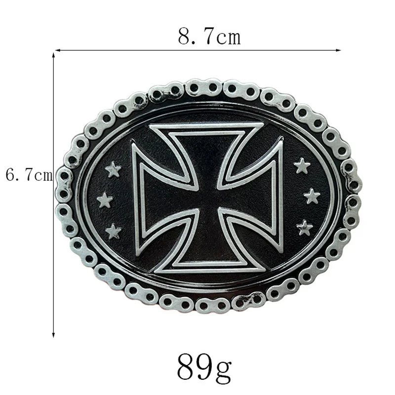 Кельтская перекрестная пряжка для ремня с краем цепи