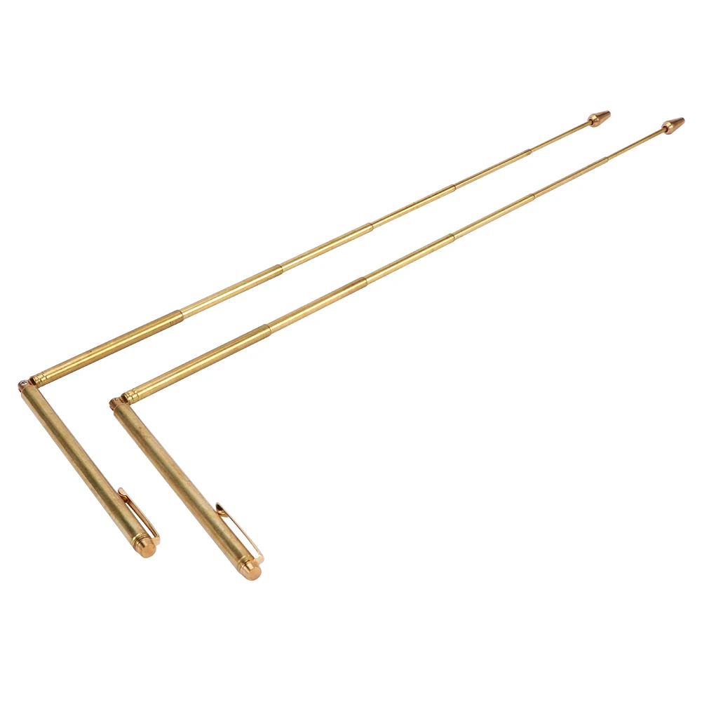 

2pcs/set Measuring Instruments Water Detector Accessories Portable Durable Brass Finding Flexible Adjustable Tools Dowsing Rods