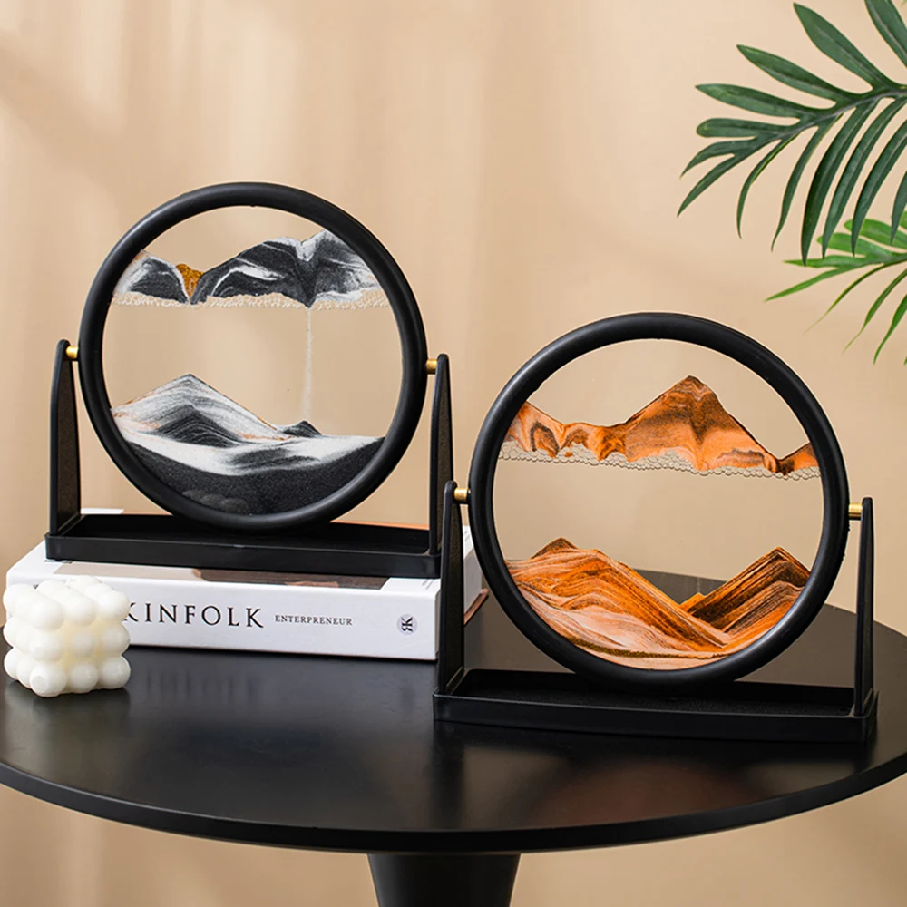 Движущийся песок художественный креативный 3D глубоководный песочные часы