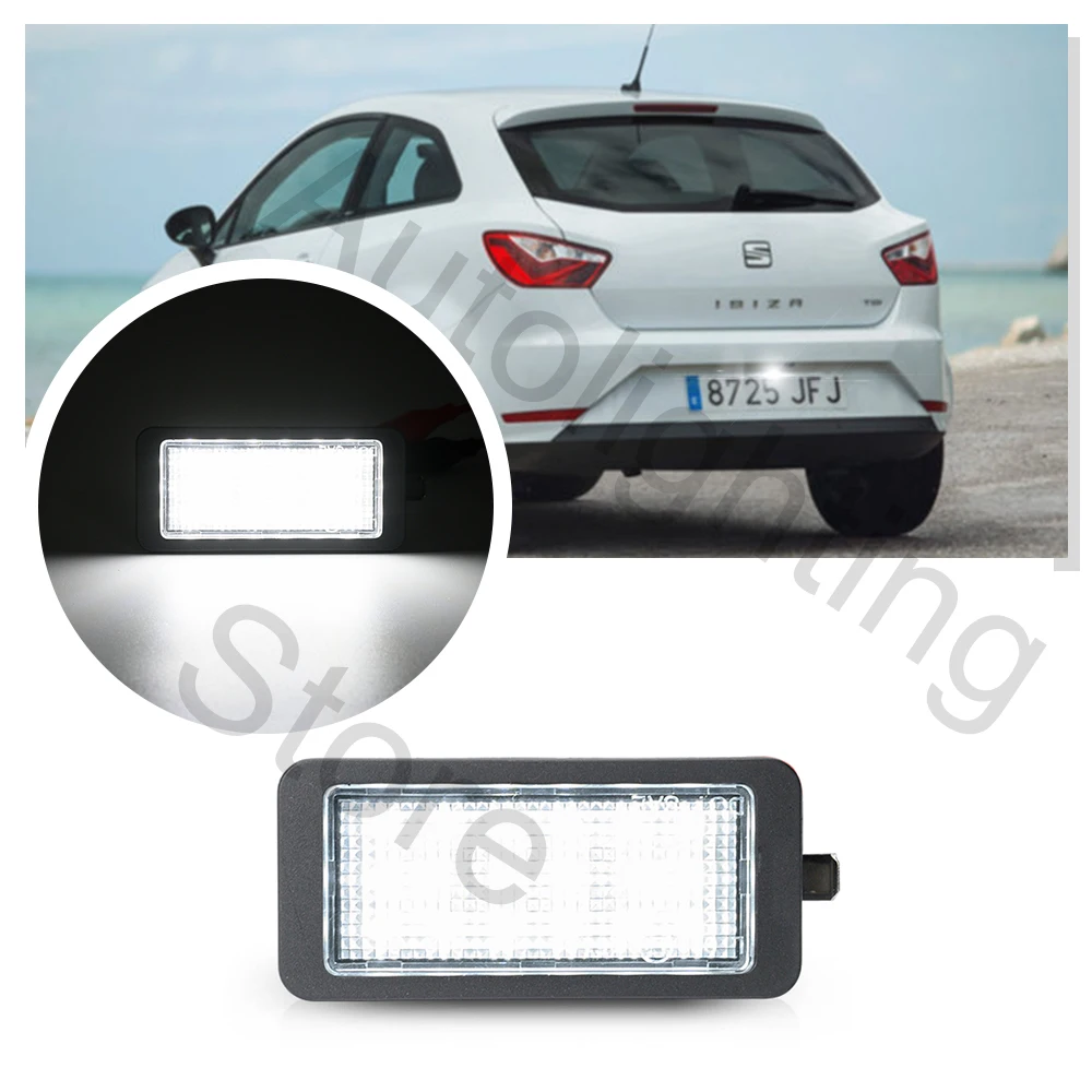 

1P светодиодный светильник Canbus без ошибок номерного знака для Seat Ibiza IV 6J/6P хэтчбек 2009 2010 2011 2012 2013 2014 2015 2016