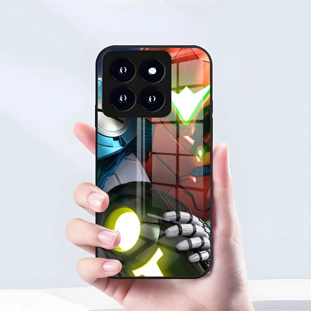 Фото Чехол для телефона Game M-Metroid Dread для Xiaomi 15 14 13 12 S X Pro Lite Mi 11 Ultra T, черный, стеклянный №2