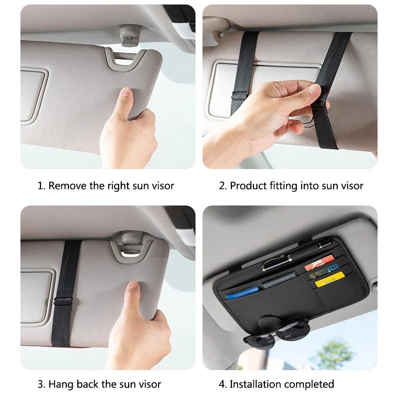 Автомобильный солнцезащитный козырек держатель для очков коробка