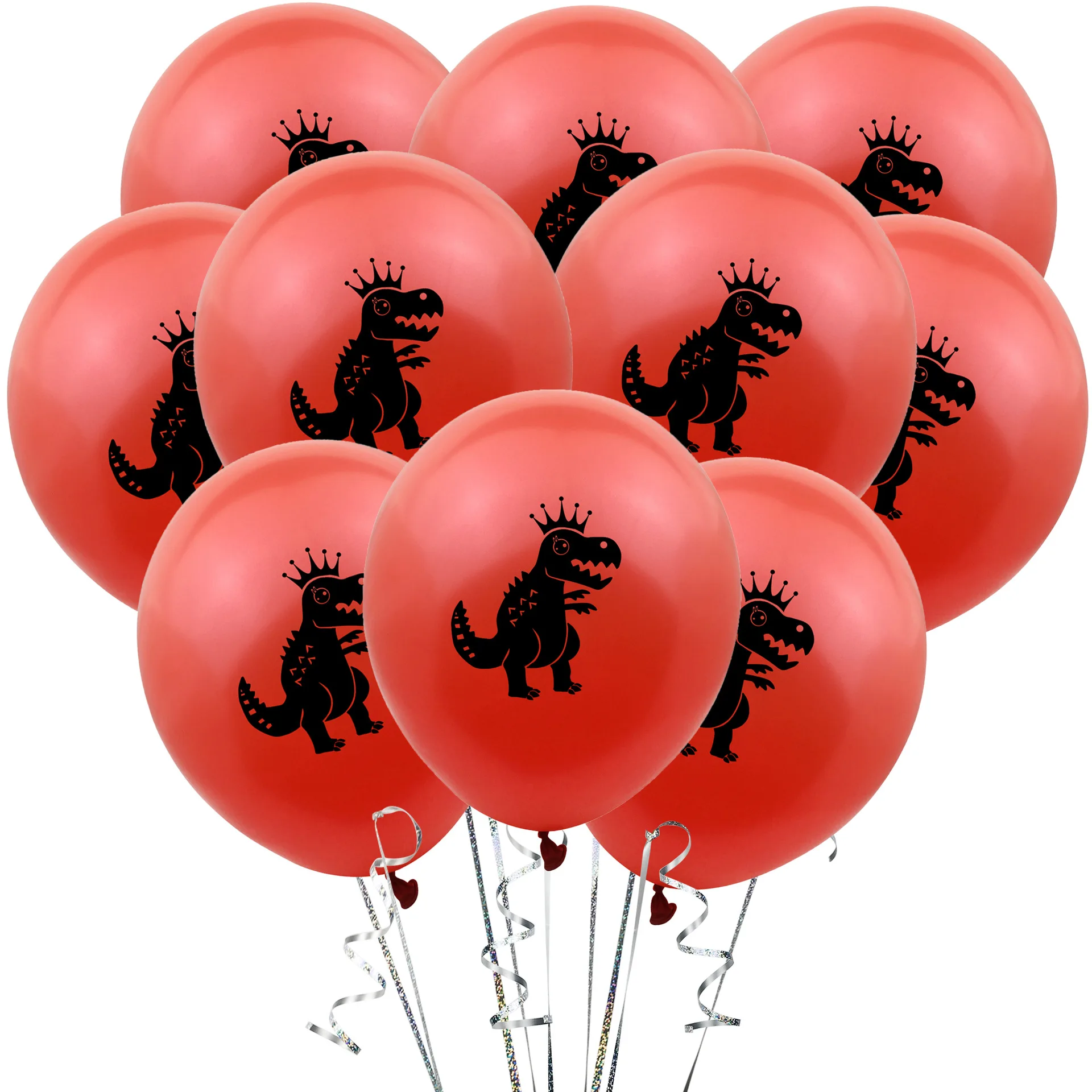 

New 12 Inch 2.8g Children's Birthday Decoration Party Supplies Layout Cartoon Dinosaur Printing Latex Balloons