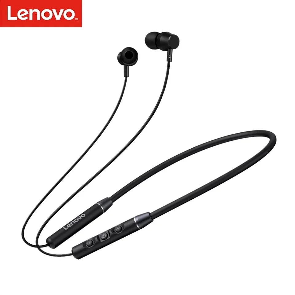 

Lenovo QE03 Earphone Fone Bluetooth Wireless Headset Magnetic Neckband IPX5 Waterproof Sport Earbuds Noise Cancelling Dual Mic