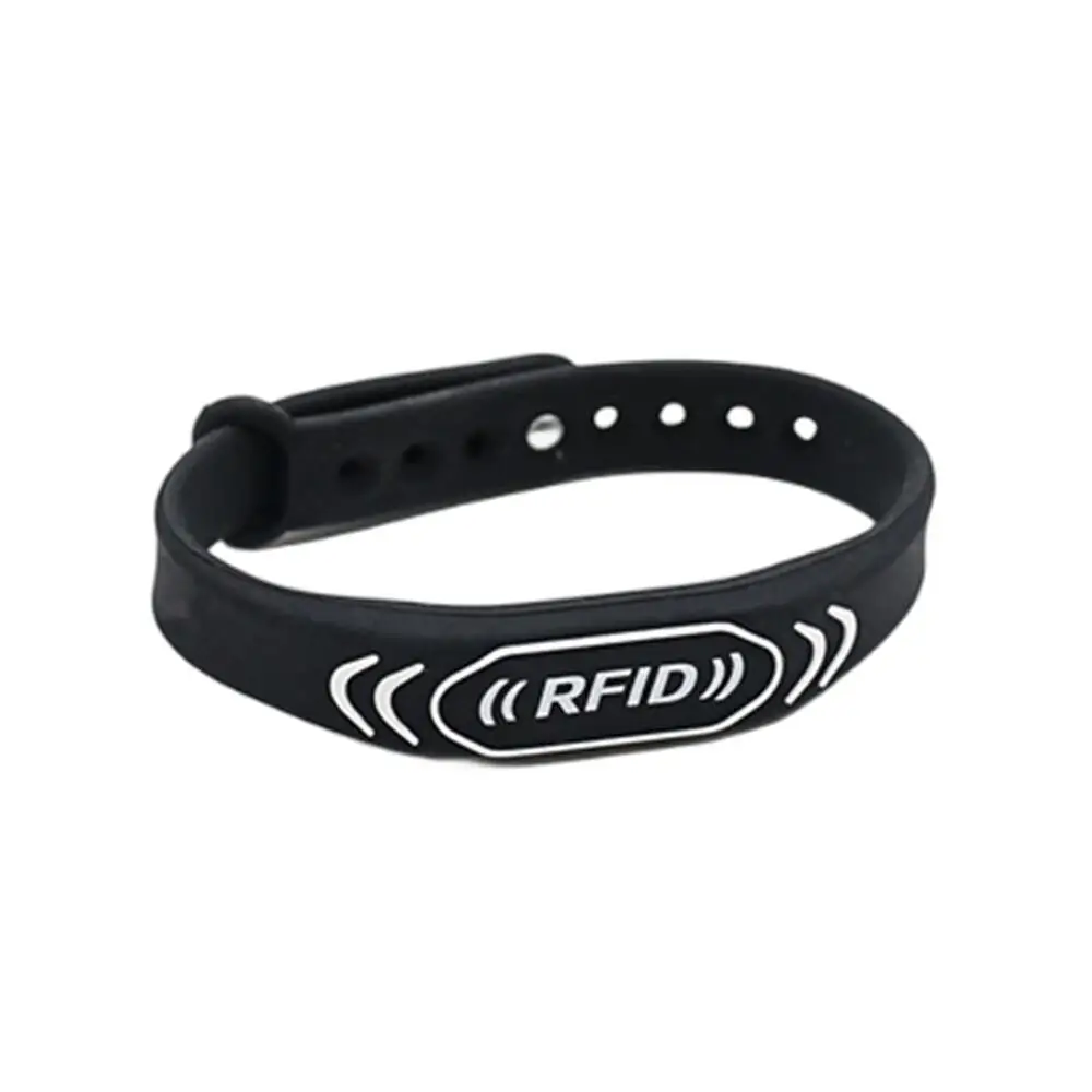1Pcs 125KHz EM4305 T5577 Rewritable RFID Silicone NFC Bracelet Blank Magnetic Wristband Copy For Access Control Card Token images - 6