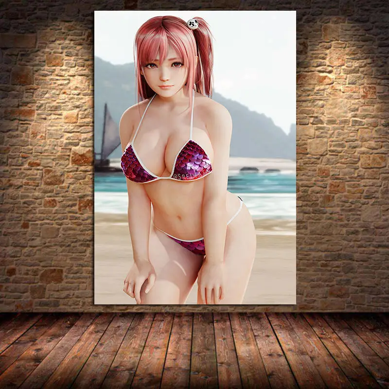 

Game Dead or Alive 5 Last Round Canvas Painting Wall Art Naked Women Lady Poster and Print for Bedroom Decoration Home Decor