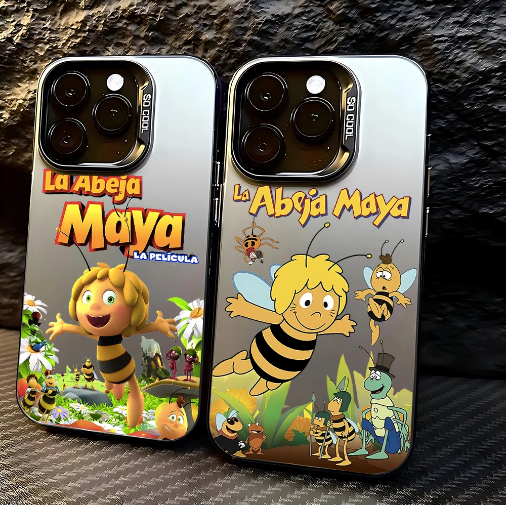 Фото Классический чехол для телефона Maya The Bee для iPhone 17, 16e, 16, 15, 14, 13, 12, 11 mini, Pro Max, X, XR, XSMAX, Air Plus, матовая задняя крышка с защитой от падений №2