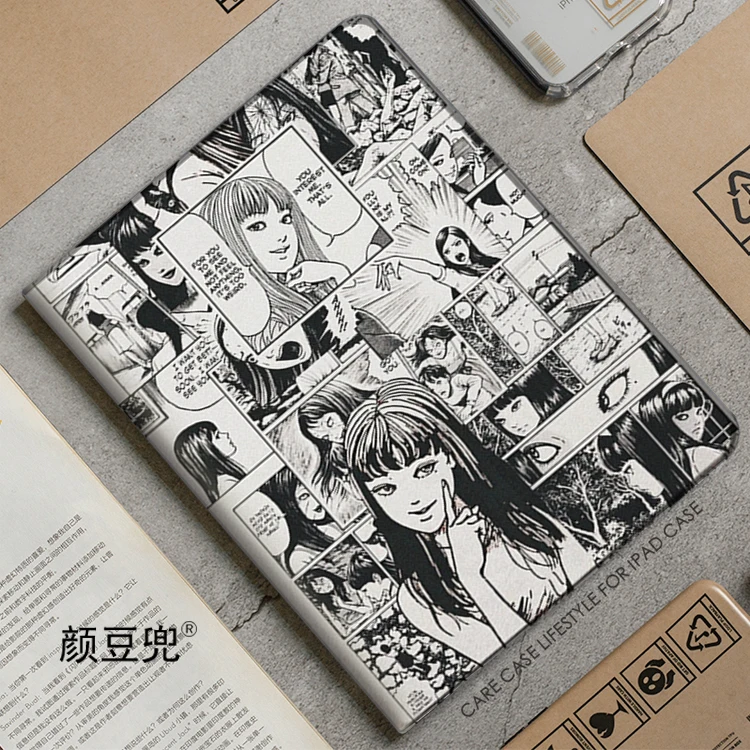 Фото Чехол Junji Ito Fujiang Anime для iPad 10.2 9th 10th 11t Air 3 Mini 6 7, роскошный силиконовый чехол Pro 12.9 11 для iPad Air 4 5 6 №1