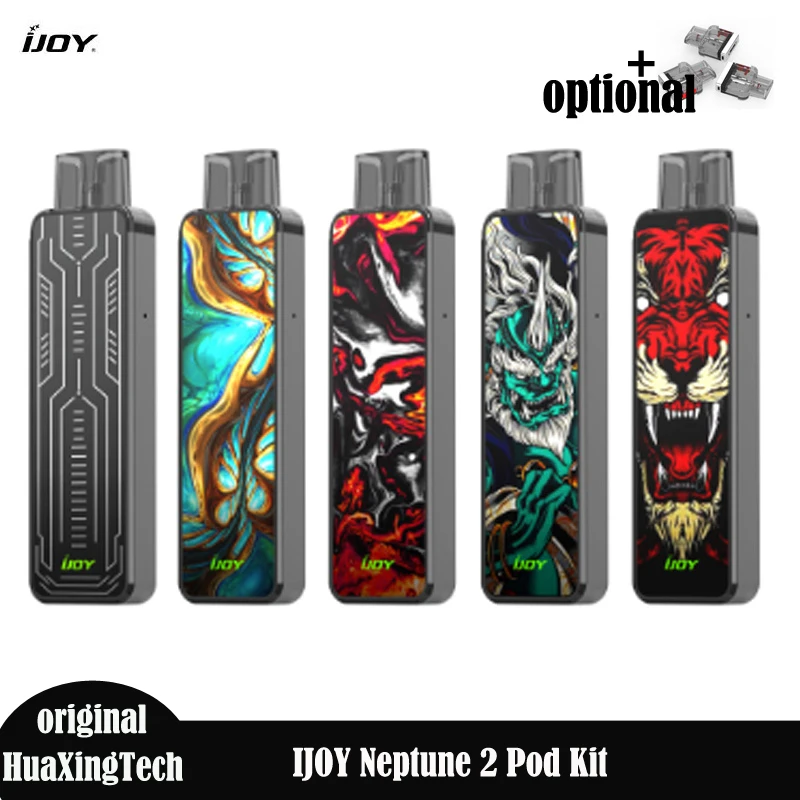 

Оригинальные электронные сигареты IJOY Нептун 2 Pod Kit Нептун II Mod аккумулятор 650 мАч емкость 2 мл 0.8ohm сетчатый Pod Vape Pen