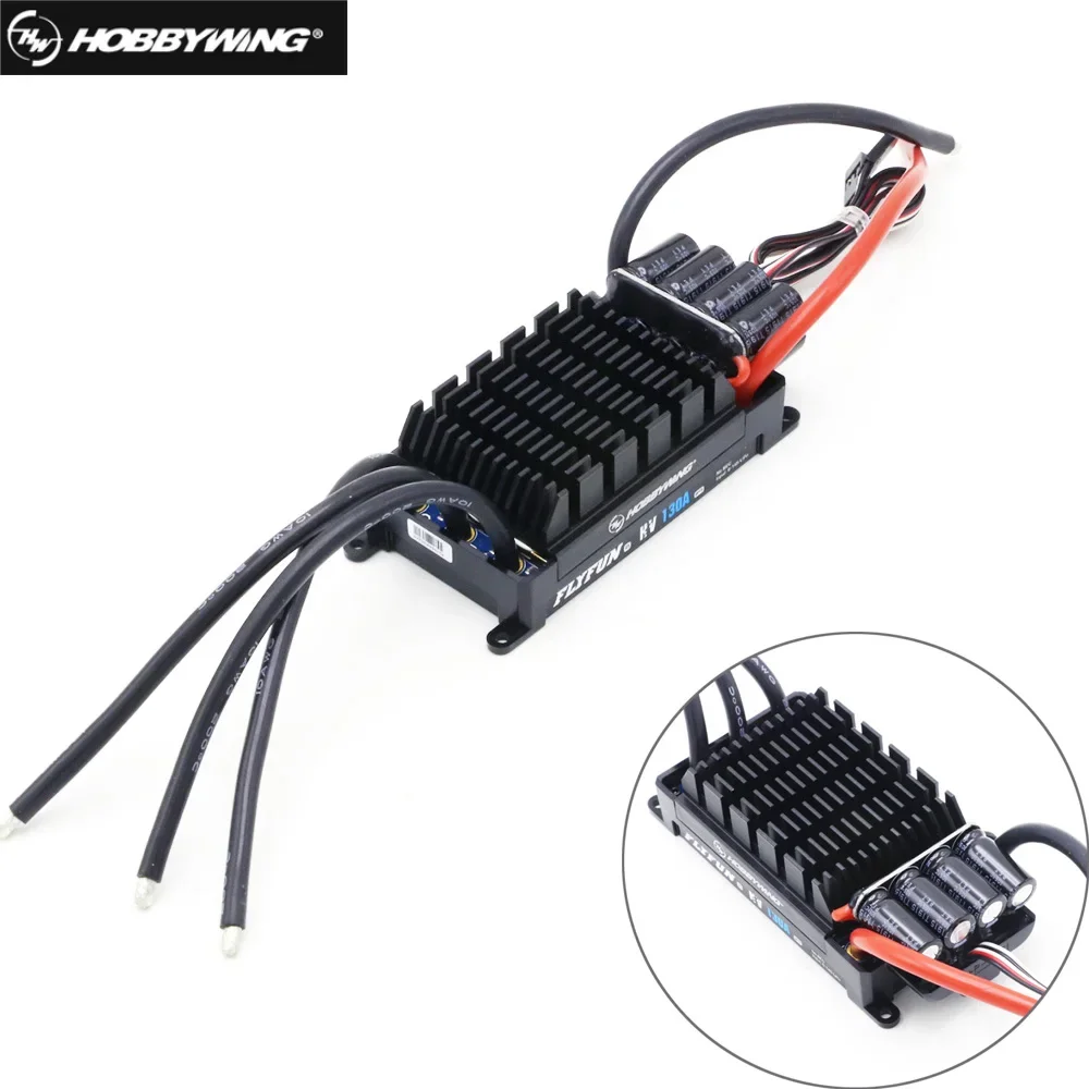 Фото Контроллер скорости SmCpHobbywing FlyFun V5 80A 60A 110A 120A 130A 160A 40A, бесщеточный ESC 3-6S Lipo с функцией DEO для радиоуправляемых квадрокоптеров №2