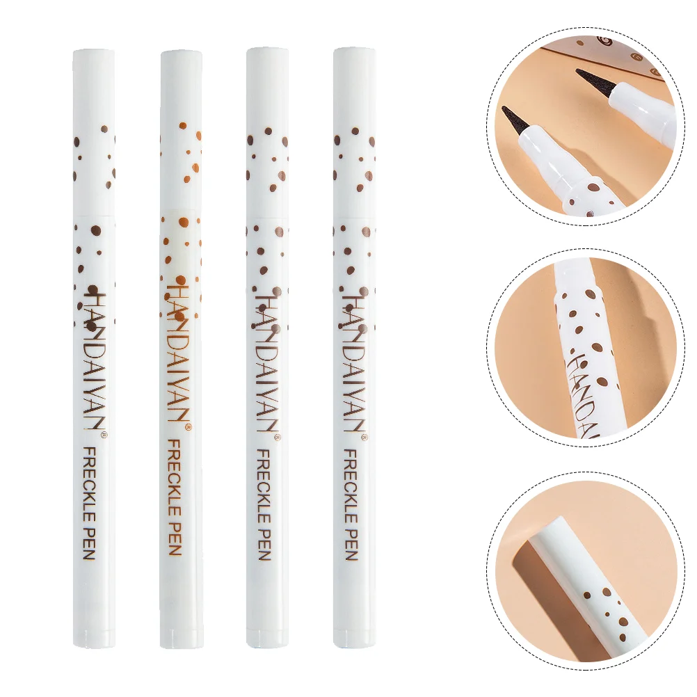 

4 Pcs Makeup Freckle Pen Waterproof Eyeliner Fake Natural Tool Lifelike Liquid Beauty Salon Supplies