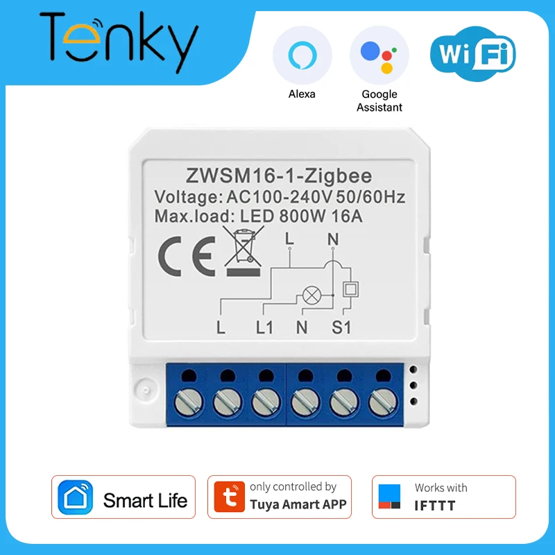 

1~9PCS Smart Home Switch Module 1/2/3/4-way Mini Breaker New Smart Light Switch 2 Way Control Smart Life Mini Circuit Breaker