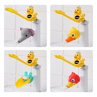 cartoon duck faucet extender baby washing assistant bathroom sink cartoon faucet derecation for kids hand washing accessories