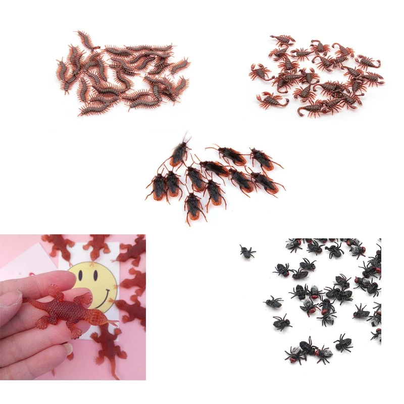 

10Pcs Halloween Haunted House Funny Prank Spoofing Model Geek Gadget Centipede
