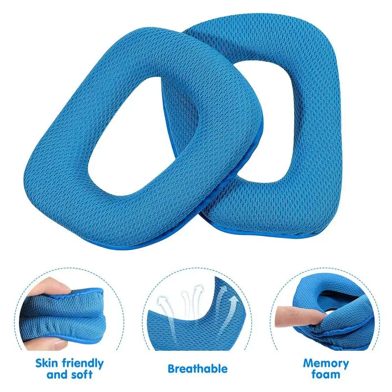 

1 Set Comfortable Durable Replacement Earpads Ear Pads Compatible for Logitech G430 F450 G35 G930