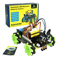 keyestudio 4wd mecanum robot for arduino robot car kit diy electronic kit 12 programming courses for arduino mecanum robot car