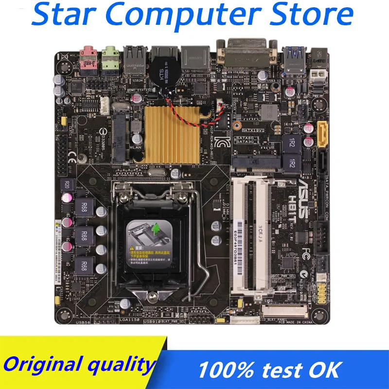 

MINI ITX For ASUS H81T Computer Motherboard LGA 1150 DDR3 USB3.0 SATA3 H81 H81M Desktop Mainboard Used