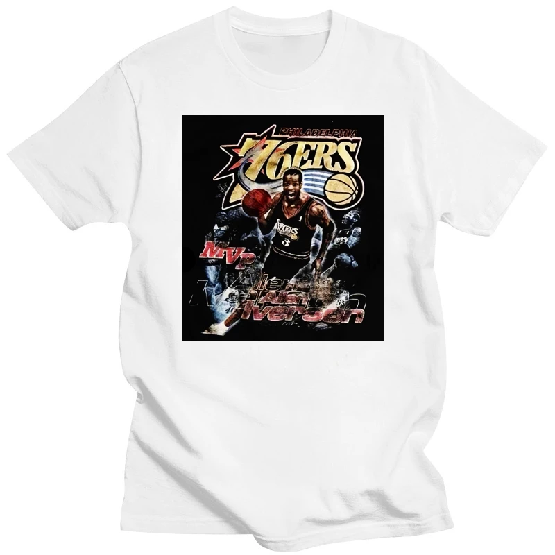 

Мужская футболка в винтажном стиле, женская футболка ALLEN IVERSON футболка MVP