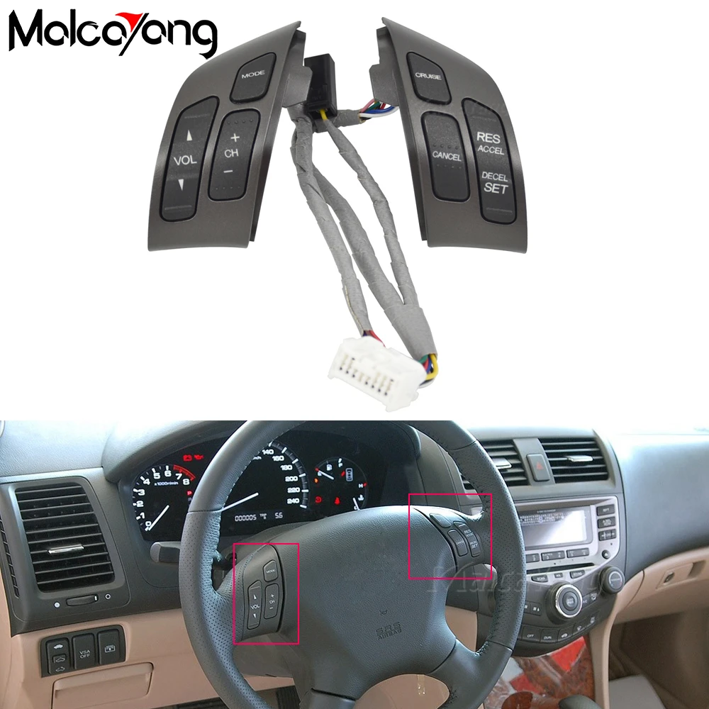 

Multifunction Steering Wheel Switch 35880-SDB-A21 35880-SDB-A01ZA 35880SDBA01ZA For Honda Accord Odyssey EX Sedan MK7 2003-2008