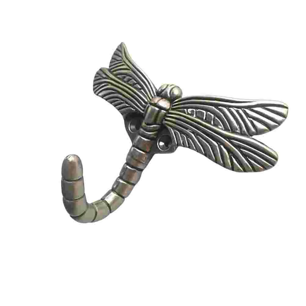 

Wall Hook Hooks Hanger Coat Dragonfly Animal Towel Kitchen Hat Clothes Key Robemetal Vintage Head Bathroom Single Hanging
