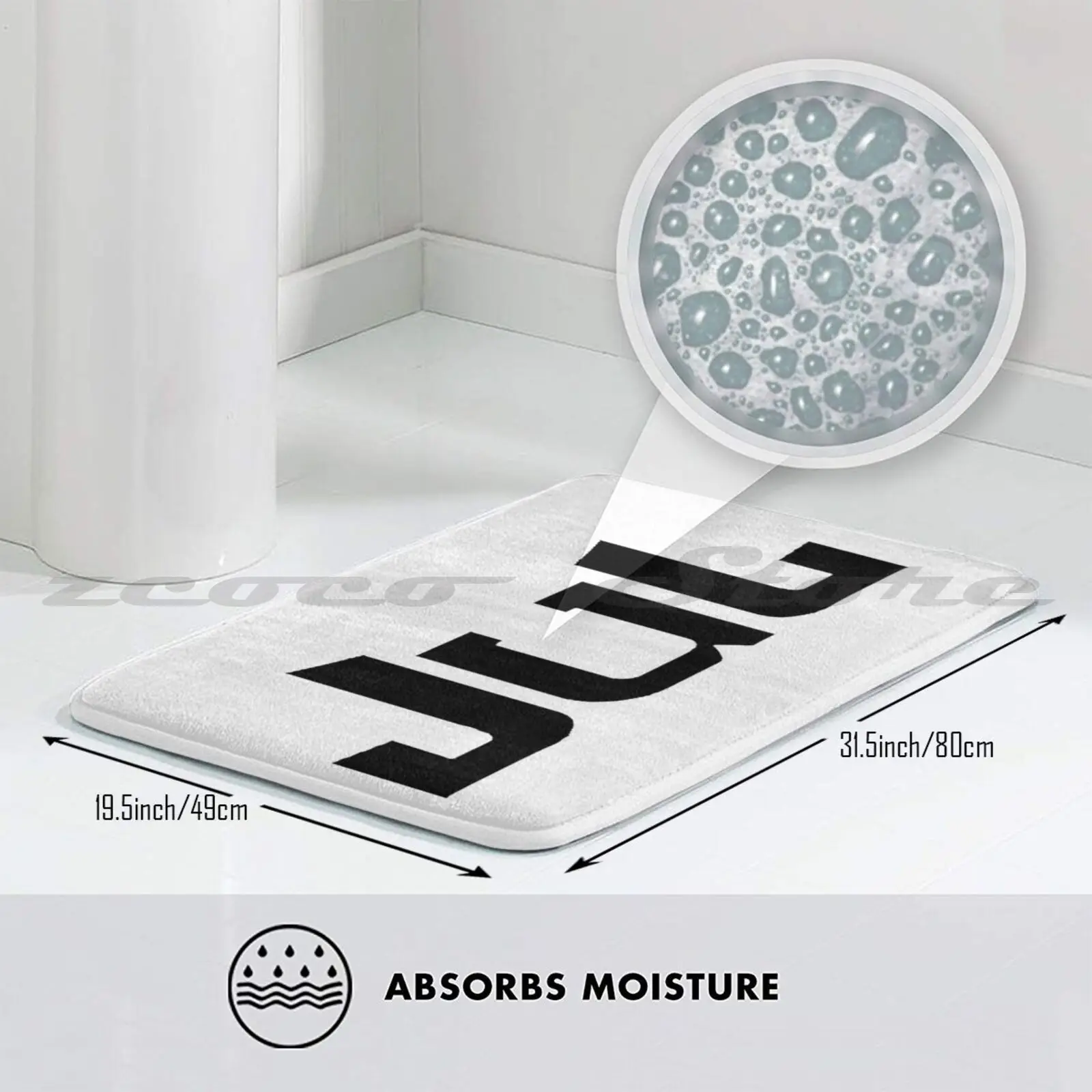 Жуль Рэп Футболка Мат Двери Не скользит Мягкий Впитывающий Воду Ковер Марсельский Рэперский Логотип Фанат Жюлиан Фристайл Тчикита НЛО.