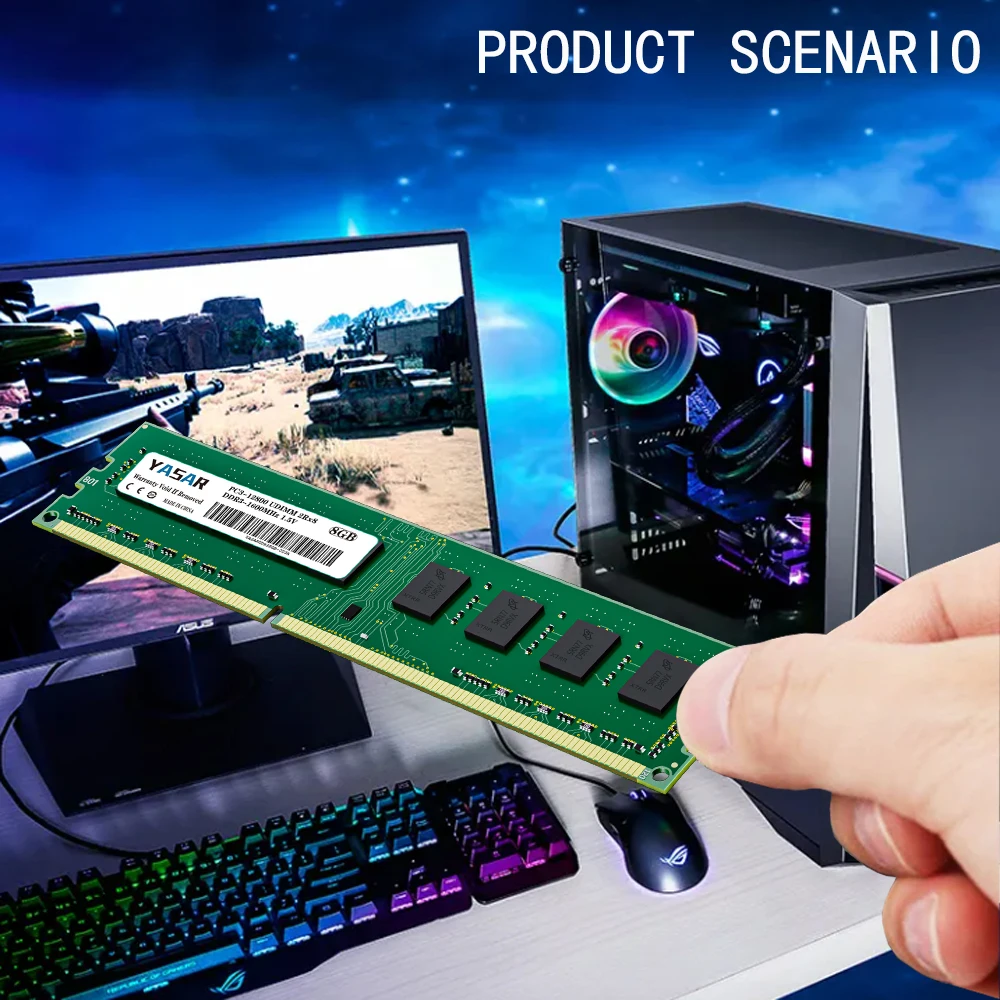 YASAR 4 ГБ 8 настольная память Ram DDR3 1600 МГц 1333 1066 PC3-12800U PC3-10600 PC3-8500 UDIMM 1 5 В 2RX8