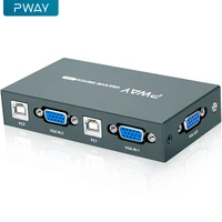 pway kvm switch vga support usb 2 0 vga splitter box for keyboard mouse monitor adapter printer switch